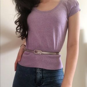 Lilac Knitted Shirt